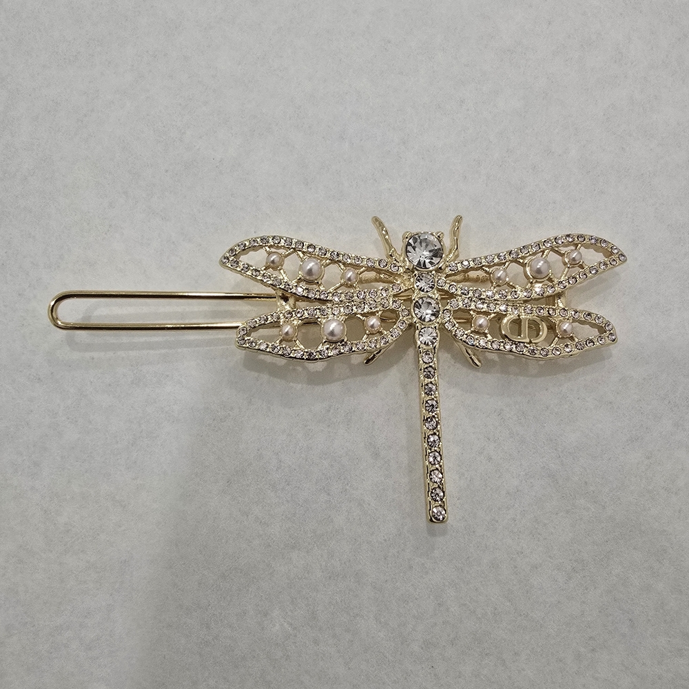 Dior Dragonfly Crystal Hair Clip - Picture 2 of 12